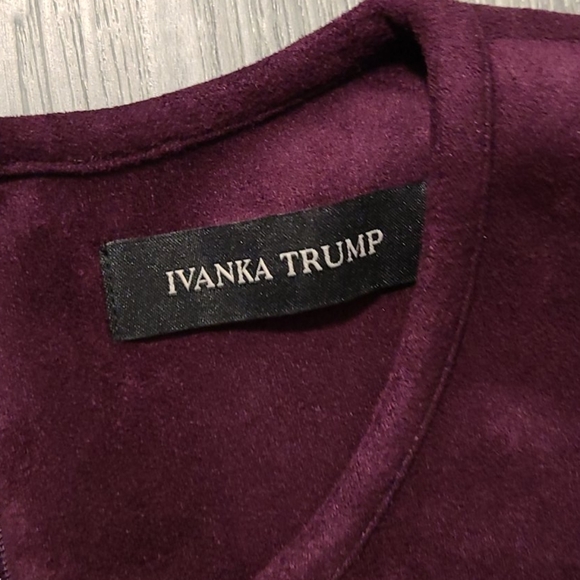 IVANKA TRUMP Velvet Purple Fit and Flare Dress 8 - Picture 11 of 11